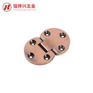 Bisagra Metálica Abatible Yihuaxing 47x30x4.0mm, Níquel Rojo Cepillado, Montaje en Superficie, Bisagra para Muebles, Diseño Tradicional y Duradero - Product Image 1