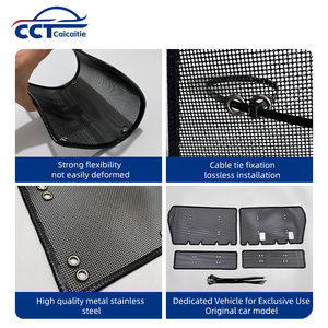 4 Piezas de Malla Protectora Contra Insectos para Parrilla Delantera de Coche, Compatible con <span class=keywords><strong>Toyota</strong></span> <span class=keywords><strong>Land</strong></span> <span class=keywords><strong>Cruiser</strong></span> Prado 150 FJ150 2018-2020, Accesorios - Product Image 3