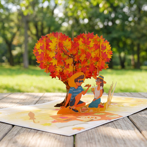 Best Seller Autumn Tree Pop up Card Tree Custom Design Handicraft <b>Paper</b> Crafts Floral <b>Pattern</b> Vietnam Gifts Viet-craft Hanoi - Product Image 3