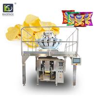 Machine d'emballage automatique verticale multi-têtes haute capacité pour aliments et snacks avec emballage en sacs en papier