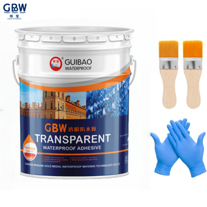 Sellador Líquido Transparente Impermeable, Inodoro, a Base <span class=keywords><strong>de</strong></span> Agua, Ecológico, Adhesivo Moderno para Paredes Exteriores, Techos, Sótanos y Edificios - Product Image 1