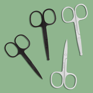 Stainless steel eyebrow <b>trimmers</b>, multi-functional beauty tools, round-tipped nose hair <b>trimmers</b>, pointed-tipped eyebrow - Product Image 3