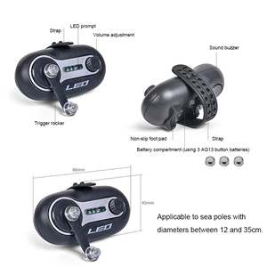 Al por mayor: Indicador electrónico de picada de pesca con sonido y luz para cañas de mar - Product Image 2