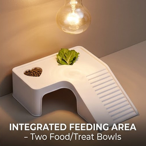 Escondite/Cueva Especial para Tortugas y Reptiles - Refugio Rectangular <span class=keywords><strong>de</strong></span> PP Duradero para Tortugas, Ideal para Tomar el Sol y Escalar, Suministros para Anfibios - Product Image 6