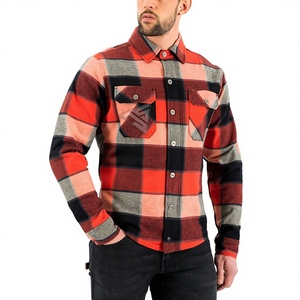 Chemise de moto pour homme en flanelle de laine certifiée CE, rembourrée avec doublure en aramide, aérations sous les bras, doublure en maille - Product Image 1