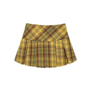 Nouvelle <span class=keywords><strong>jupe</strong></span> plissée taille haute pour femme, collection été 2026 – <span class=keywords><strong>Jupe</strong></span> courte à carreaux élégante et sexy de haute qualité - Product Image 4