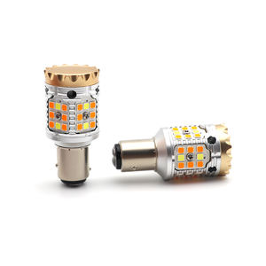 Lampadina LED BA15S 2016 Canbus 1157 BAY15D per Indicatori di Direzione Auto, Luce Freno e Retromarcia 21W Ambra, Luce Diurna DRL per <span class=keywords><strong>Polo</strong></span>/Jetta - Product Image 2