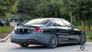 Diffusore posteriore 222 per <span class=keywords><strong>Mercedes</strong></span> <span class=keywords><strong>W222</strong></span> S400 S320 S600 S500 S classe lifting S63 AMG S65 AMG tubo di scarico del labbro posteriore - Product Image 4