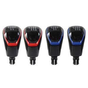 Nouveau pommeau de levier de vitesses noir et rouge pour VW MK8 Jetta Caddy Polo Tiguan <span class=keywords><strong>Taigo</strong></span> Tarraco, cadre chromé, pommeau de levier de vitesses pour <span class=keywords><strong>Golf</strong></span> 8 5 6 vitesses - Product Image 1
