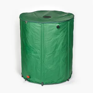 Tanque de água chuva de 40 galões, 50 galões de tanque de água chuva tanque de armazenamento de tarpaulina de pvc dobrável-chuva-barril