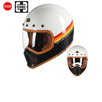 Casque de moto rétro intégral certifié 3C, marque GSB, en plastique PP, vente en gros