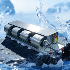 Unité <span class=keywords><strong>de</strong></span> ventilo-convecteur hydronique horizontale dissimulée avec boîtier en acier galvanisé pour environnements à forte humidité et corrosifs, FCU à eau - Product Image 3