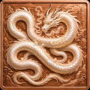 Barre de cuivre pur .999 de 5 oz Dragon Mythique, haute relief, Feu Glace Ombre Nécro, lingot de collection souvenir - Product Image 6