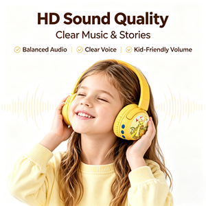 Meilleurs écouteurs antibruit pour les voyages, les enfants, casque stéréo sans fil Bluetooth pour enfants, cours en ligne - Product Image 1