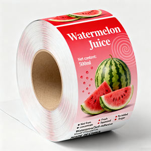 Logotipo De Impressão Personalizada Etiqueta Adesiva Suco De Frutas Bebida Alimentos Garrafa De Vidro Etiqueta De Embalagem Etiquetas Personalizadas De Suco - Product Image 4