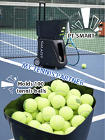 Machine à balles de tennis automatique avec contrôle par application, lanceur de padel portable pour entraînement sur terrain, robot de tir intelligent
