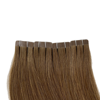 Vente en Gros Soyeux Droite Blonde Vague Italienne 3 cm Bande Régulière Double Extrémité Dessinée Modèle Indien Brut Remy Extensions de Cheveux Humains