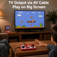 Konsol Game Genggam Retro Portabel 2.4/2.8 Inci Penuh Warna 480p 500 Game 2 Pemain Output TV Pengontrol Pemain Game
