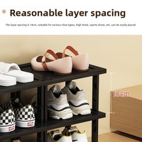Meuble de rangement moderne pour chaussures, style marche, étroit, grande capacité, pour entrée, armoire à chaussures en bambou