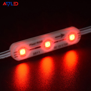 Module LED SMD 3 modules RGB RGBIC programmable flexible 12V pour enseignes publicitaires intérieures, 5050 0.72W IP68 WS2811 IC - Product Image 4