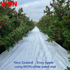 WON Weed Mat Invernaderos blancos Cubierta de suelo reflectante blanca Barrera de malezas Tela de paisaje Albedo Cubiertas de suelo - Product Image 5