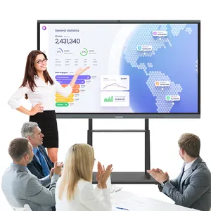 100 110 Inch Interactive Multi Touch Screen Board Interact Intelligent Video Conference Whiteboard