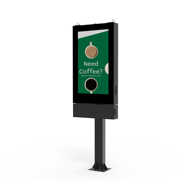 High Brightness LCD Monitor 55 Inch Fast Food Restaurant Ordering System LCD Display Digital Drive Thru Menu Board