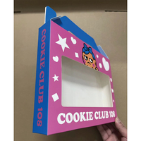 Boîte d'emballage en papier kraft, boîtes pliantes simples avec motif naturel, petite boîte d'emballage artisanale en gros pour biscuits faits à la main