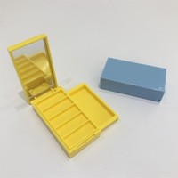 Boîte miroir rectangulaire compacte personnalisée Échantillons gratuits Emballage en poudre plastique pressée pour crème et outils Durable et pratique
