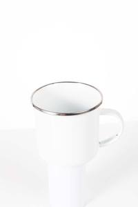 أكواب قهوة تخييم مينا خزفية مخصصة كلاسيكية 11/16 أونصة بتصميم شعار مطبوع عتيق للتخييم والسفر - Product Image 6