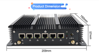 EGLOBAL — pc industriel Fanless, processeur intel core i3-i5/i7, 6 LAN, compatible routeur VPN et pare-feu, article neuf, compatible avec pfsense