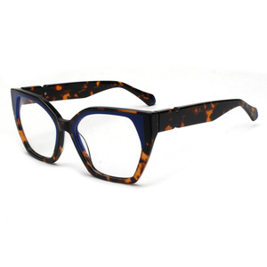 Di alta qualità Unisex Cat Eye ottico Computer acetato occhiali da vista montature donna e <span class=keywords><strong>uomo</strong></span> Design PC telaio per <span class=keywords><strong>occhi</strong></span> di vetro per gli uomini - Product Image 1
