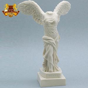 Statue de déesse occidentale célèbre, ange ailé, <span class=keywords><strong>Victoire</strong></span> de <span class=keywords><strong>Samothrace</strong></span> grandeur nature, design personnalisé en marbre pour utilisation en extérieur dans les jardins - Product Image 3