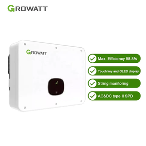 Convertisseur d'énergie solaire triphasé à onde sinusoïdale pure GROWATT, Growat MID40K-KTL3-X2 40KW MPPT, convertisseur d'énergie solaire connecté au réseau en stock - Product Image 1