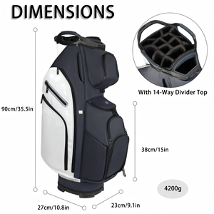 <span class=keywords><strong>Sac</strong></span> <span class=keywords><strong>de</strong></span> <span class=keywords><strong>golf</strong></span> portable léger et imperméable avec logo personnalisé, en PU, sangle réglable et plusieurs couleurs - Best-seller - Product Image 5