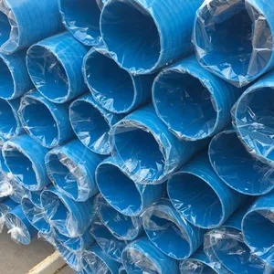 Toptan yüksek basınçlı derin kuyu PVC muhafaza borular için su kaynağı 110mm PVC oluklu plastik tüp