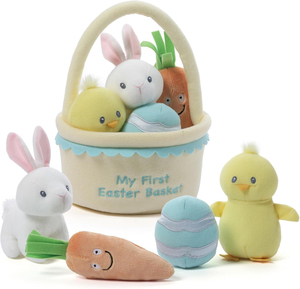 Jouets hochets personnalisés en peluche pour bébés, ensemble de hochets doux en forme d'animaux de la ferme pour nouveau-nés, développement sensoriel manuel pour nourrissons, Pâques - Product Image 3