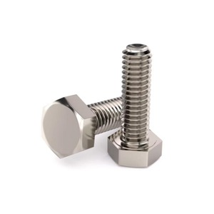 สลักเกลียวหกเหลี่ยมไทเทเนียมแบบกำหนดเอง M8x40 มม. M12 M14 M16 DIN933 พร้อมน็อต - Product Image 1