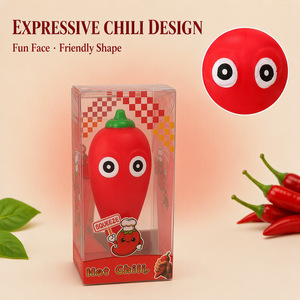 Juguete Antiestrés de Pimiento de Ojos Grandes, Juguete Sensorial Deformable de TPR, Divertido Squishy de Vegetal - Product Image 5