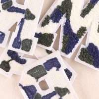 Motif de Camouflage personnalisé à la mode avec lettres simples de 7cm, patchs Chenille pour sacs, chapeaux et vêtements