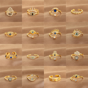 Bague Ajustable ENAYIM – Cœur œil De Fatma, Rose Doré, Art Ethnique (neuve Avec étiquette)