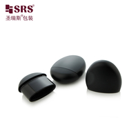 Revêtement noir mat en forme d'oeuf vide D056-6g Conteneur de bâton torsadé de conception personnalisée colorée avec impression blanche pour un fard à joues solide