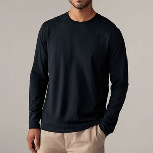 Venta Directa de Fábrica, Precio Razonable, Camiseta de Manga Larga para Hombre de Secado Rápido, Impresión de Logotipo Personalizado, Tejido Sólido - Product Image 2