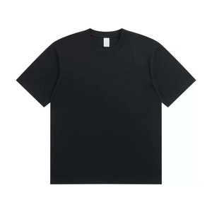 T-shirt personnalisé en coton épais 100 %, OEM ODM, coupe oversize unisexe, col rond, manches courtes, vierge, avec logo - Product Image 2