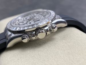 Reloj Mecánico de Moissanita de la Mejor Calidad, 40 mm, Fábrica RX, Acero 904L, Movimiento 4130, 116589, Ojo de Tigre, Diamantes en Forma de T - Product Image 4