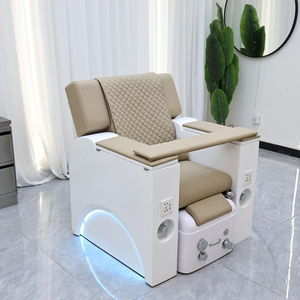Fauteuil de manucure et pédicure de luxe moderne de style européen, mobilier de salon de beauté avec table de massage et bassin pour les salons de beauté - Product Image 2