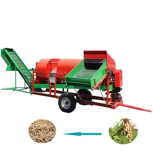 Mesin pemetik kacang kapasitas besar, alat pertanian kacang tanah basah kering penggunaan mesin pemetik kacang kecil