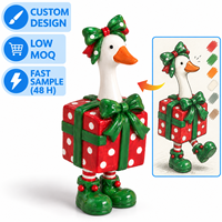 Figurine Resin Bebek Natal untuk Hiasan Karangan Bunga, Miniatur Kerajinan Resin, Seni Resin, Patung Karakter Liburan, Figurine Dekoratif