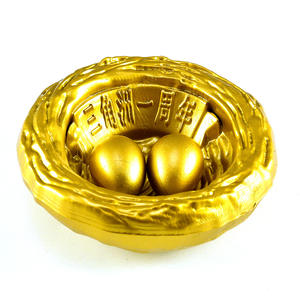 Anime Game Around Delta Force Golden <strong>Bird</strong> <strong>Nest</strong> All-Metal Handicrafts Ornaments Props Collection Festival Gifts Event Prizes - Product Image 1