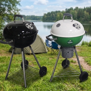 Parrilla de Carbón Premium de <span class=keywords><strong>18</strong></span> Pulgadas con Carrito y Calcomanía Impresa para Uso Doméstico - Product Image 5
